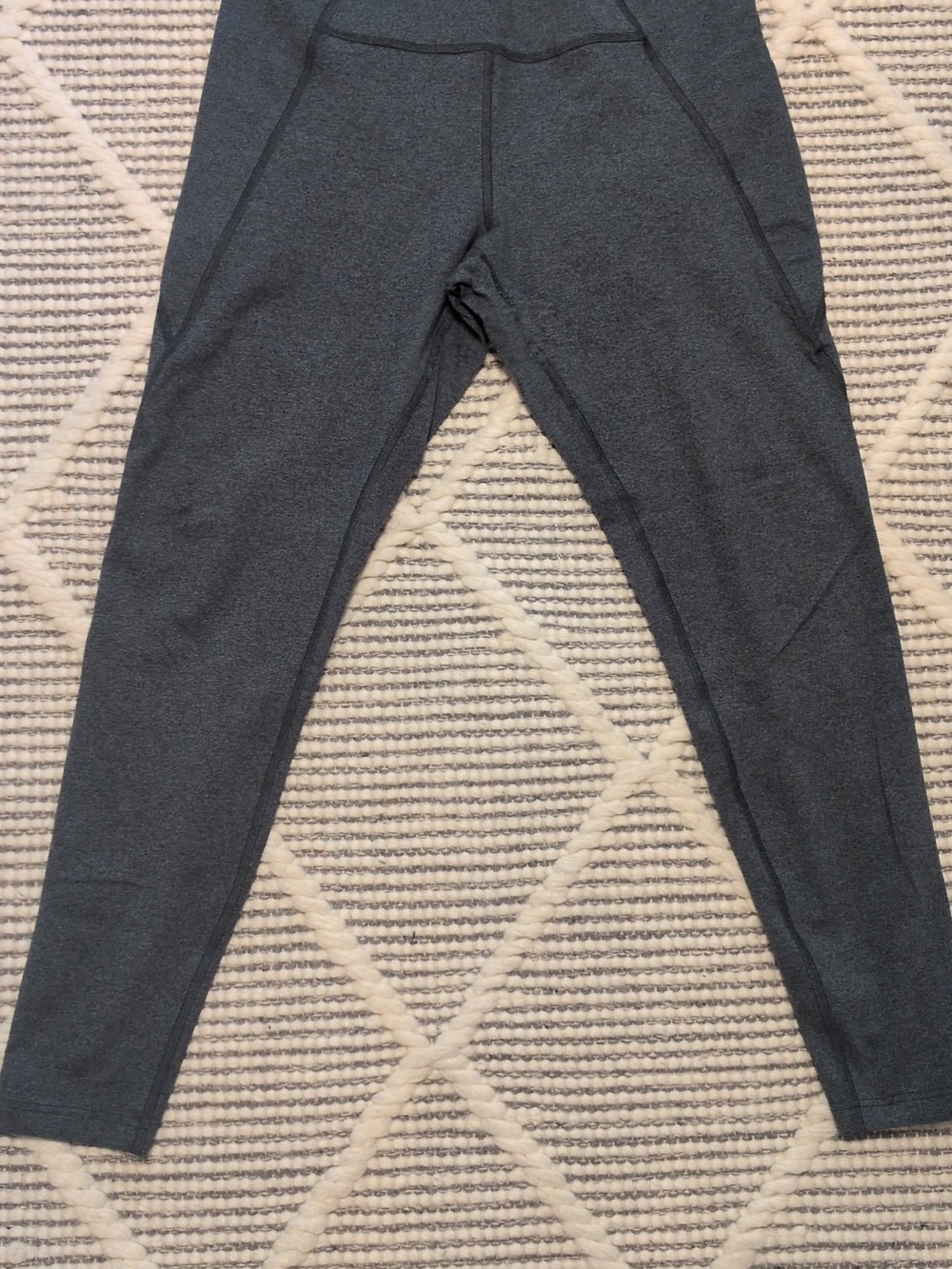 High-Rise Dark Charcoal Gray Leggings for Women